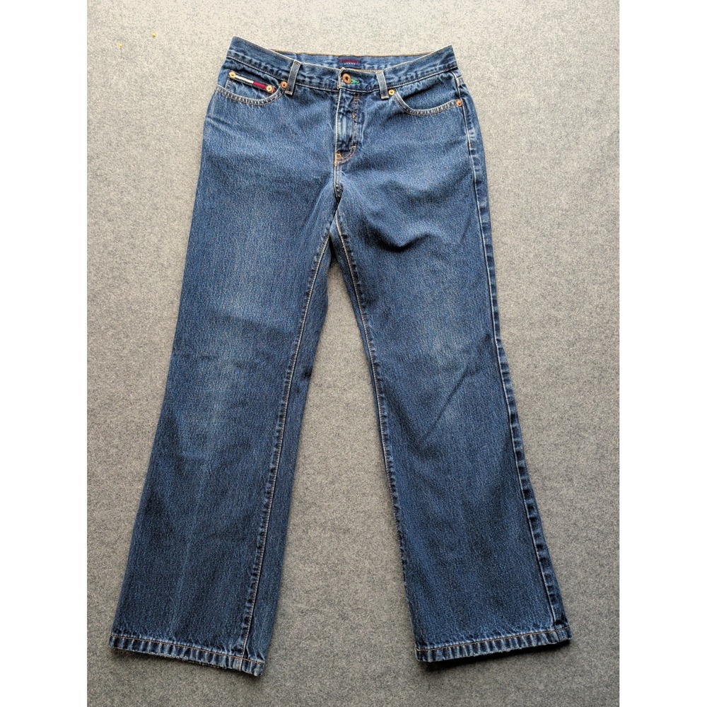 Tommy Jeans Tommy Hilfiger Women's Size 11 Medium Wash Jeans Straight Leg